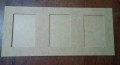 Porta retrato trplo mdf cru horizontal