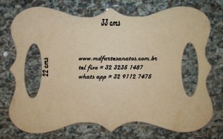 Placa de Casamento lisa 33x22 - mdf 3mm