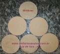 Base mdf cru biscuit 06x06 cms - 3mm