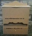 Porta Fraldas mdf cru com gaveta - 6mm