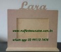 Porta Retrato com nome - mdf cru