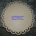Sousplat provenal redondo 33x33cms modelo 02 mdf cru - 3mm 