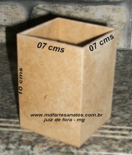 Porta lpis 07x07x10 - 3mm