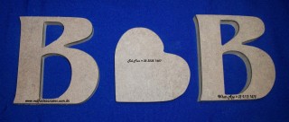 Iniciais B e B 12x11 mdf15mm e corao 10x10 mdf15mm