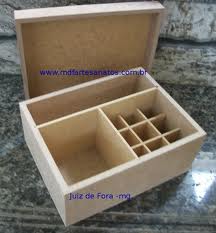 Caixa Maquiagem mdf cru 18x15x07 - 6mm
