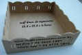 Bandeja quadrada passa fita 22,5 x 22,5 x 6,5  - mdf 4mm