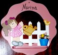 Guirlanda maternidade mdf cru  - Marina - 6mm
