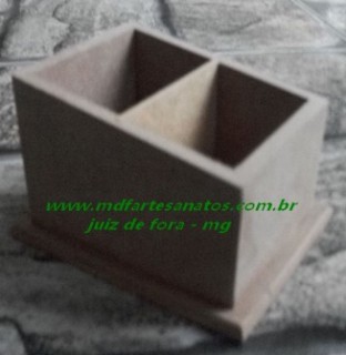 Porta Controle remoto mdf cru 2 baias diagonal - 6mm