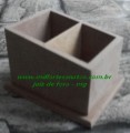 Porta Controle remoto mdf cru 2 baias diagonal - 6mm