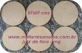 Base mdf cru biscuit 07x07 cms - 3mm